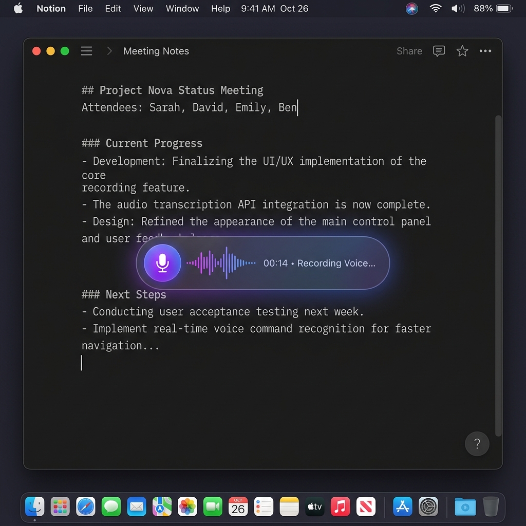 VoiceType Recording Overlay